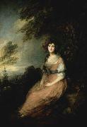 Thomas Gainsborough Mrs. Richard B. Sheridan France oil painting artist
